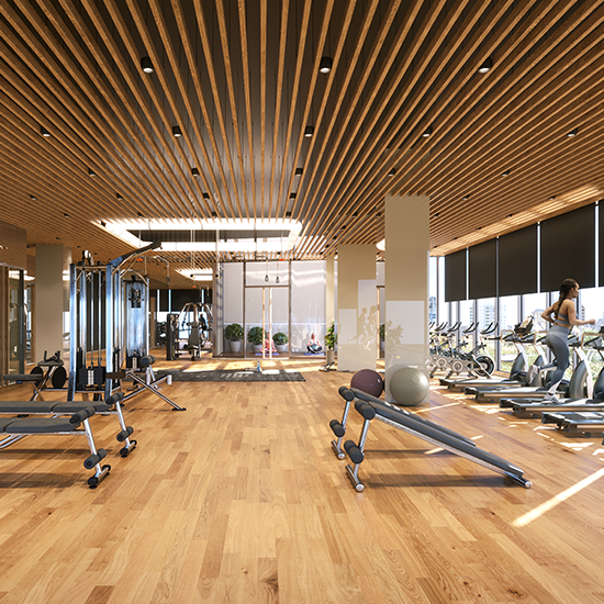 State-of-the-art gym at Godrej South Estate